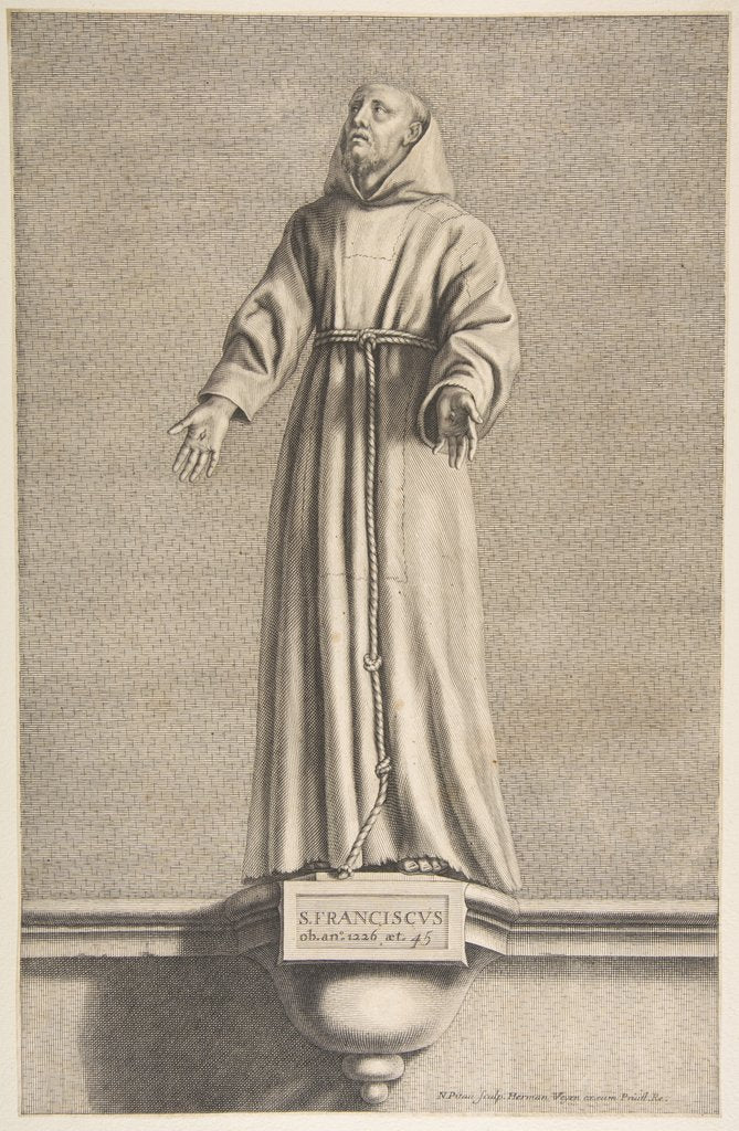 Detail of St. Francis by Nicolas Pitau