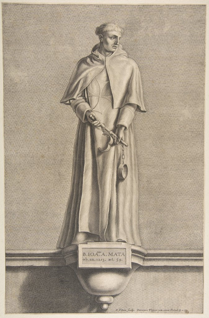 Detail of The Blessed John Mata by Nicolas Pitau