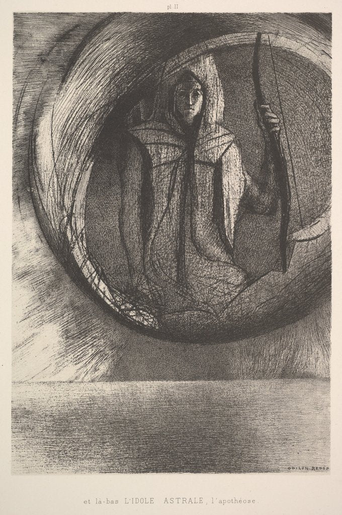 Detail of And over there, the Astral Idol, the Apotheosis, 1891 by Odilon Redon