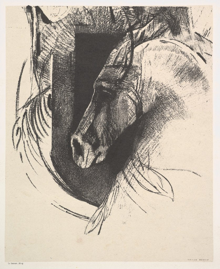 Detail of The Charger, 1894 by Odilon Redon