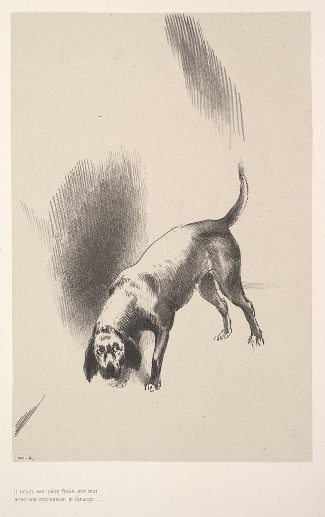 Detail of He fixed his eyes on me with an expression that was so strange, 1896 by Odilon Redon