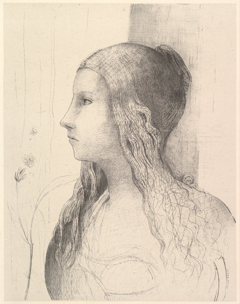 Detail of Brunnhilde, 1894 by Odilon Redon