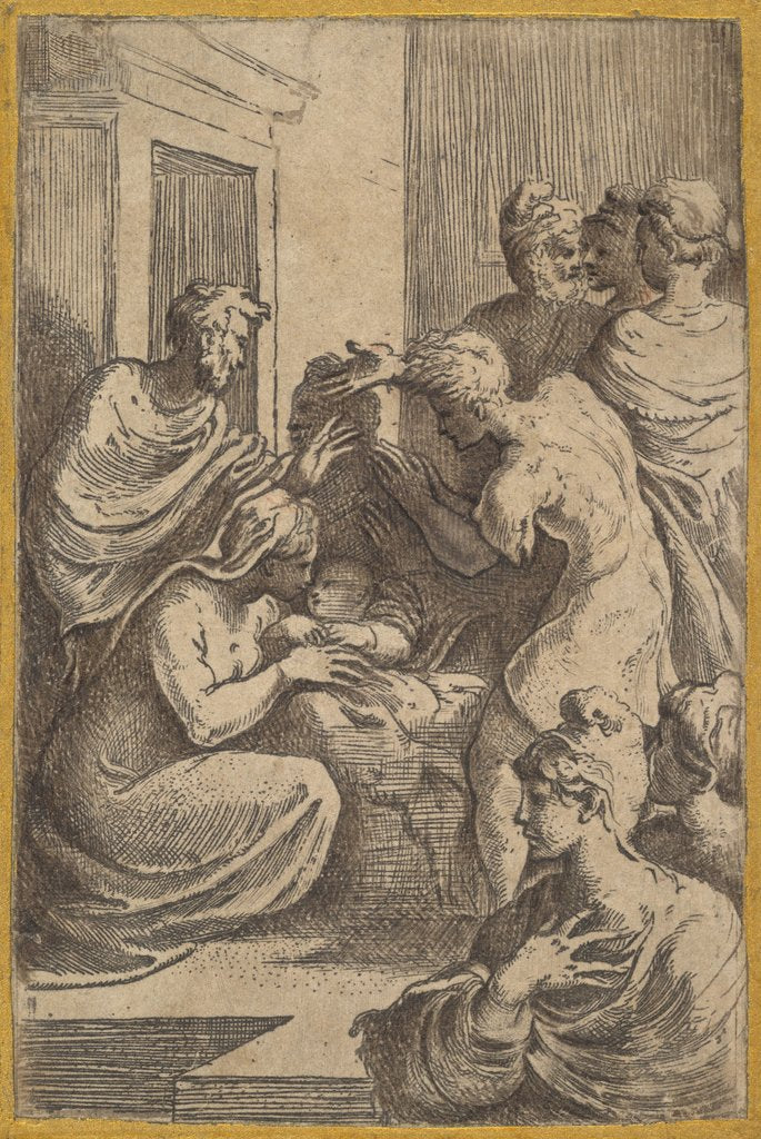 Detail of The Nativity, 16th century by Parmigianino