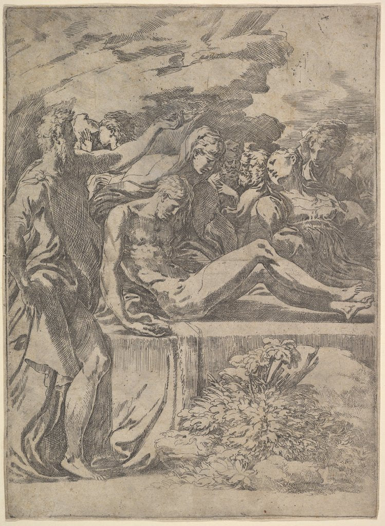 Detail of Entombment, ca. 1527-30 by Parmigianino