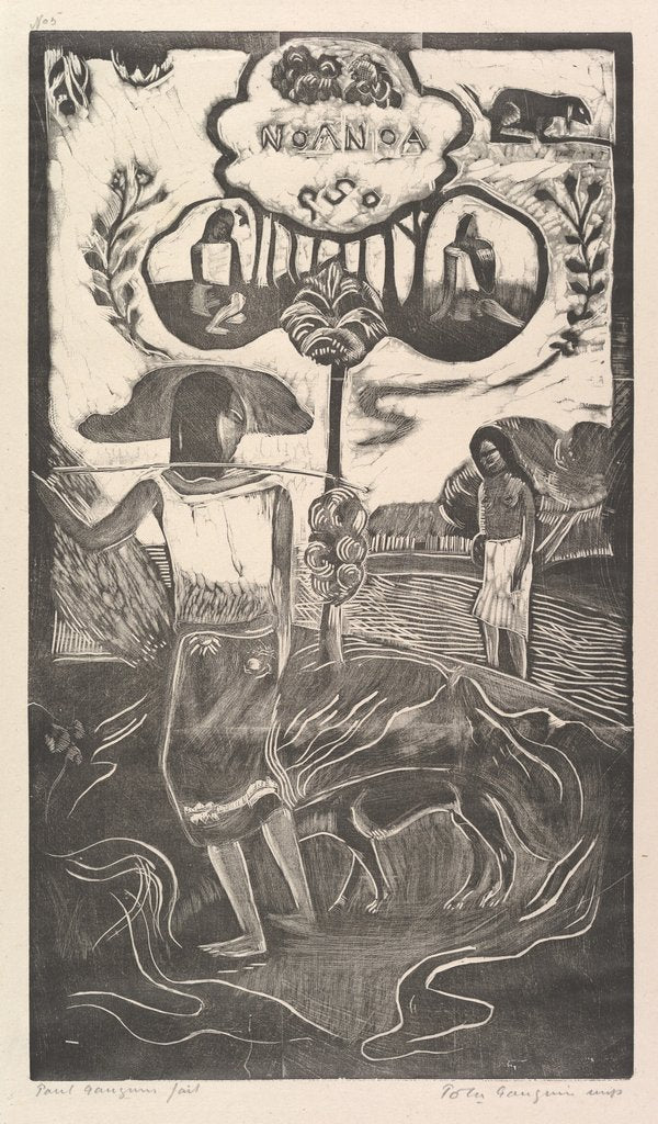 Detail of Noa Noa, 1893-94 by Paul Gauguin