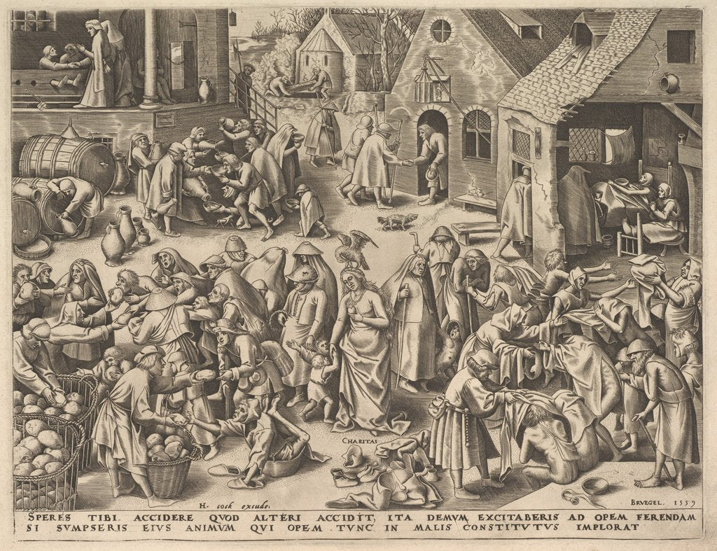 Detail of Charity from The Virtues, 1559 by Philip Galle