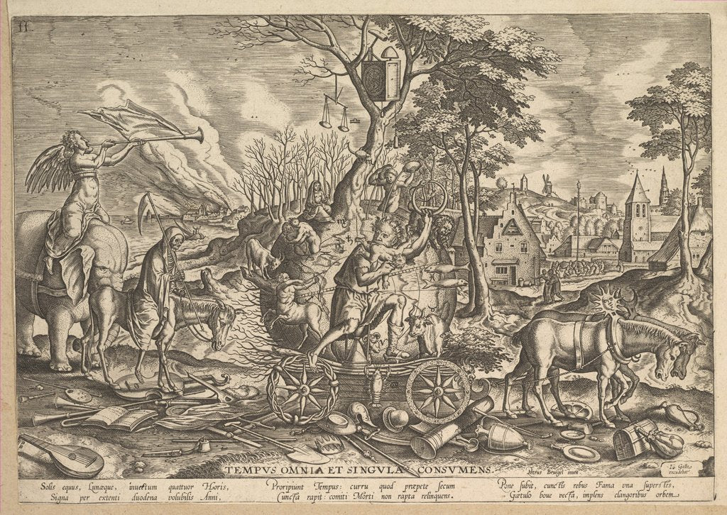 Detail of The Triumph of Time, 1574 by Philip Galle