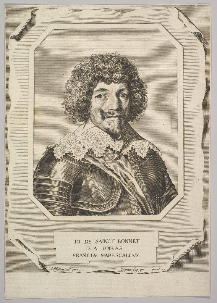 Detail of Jean de Saint-Bonnet, marquis de Toiras by Pierre Daret