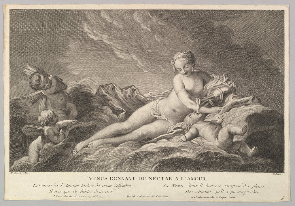 Detail of Venus Giving Nectar to Cupid, 18th century by Pierre François Basan