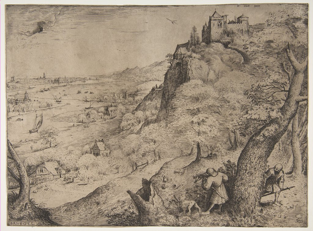 Detail of The Rabbit Hunt, 1560 by Pieter Bruegel the Elder
