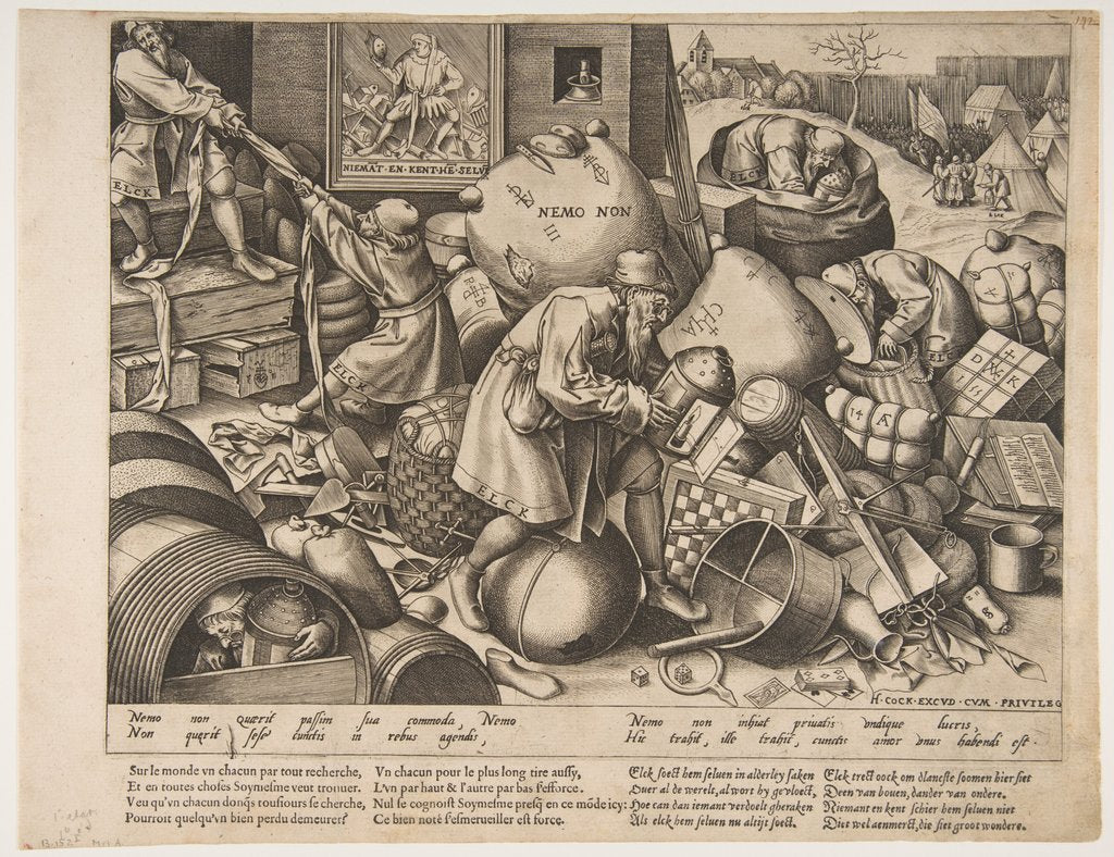 Detail of Everyman, ca. 1558 by Pieter van der Heyden