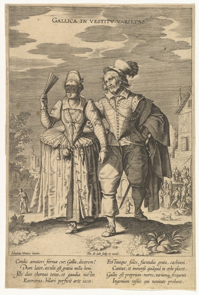 Detail of Gallica in Vestitu Varietas, from Fashions of Different Nations by Pieter de Jode I