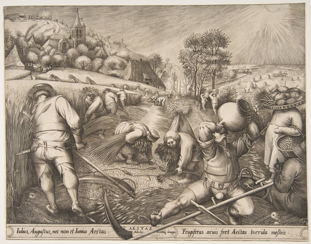 Detail of Summer from the series The Seasons, 1570 by Pieter van der Heyden