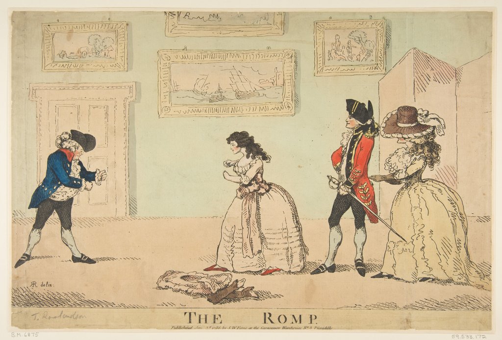 Detail of The Romp, January 3, 1786 by R Rushworth