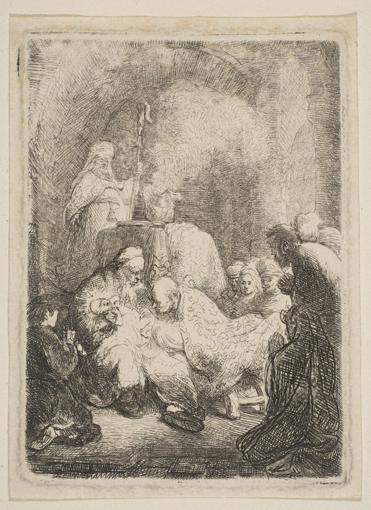 Detail of The Circumcision: Small Plate, ca. 1630 by Rembrandt Harmensz van Rijn