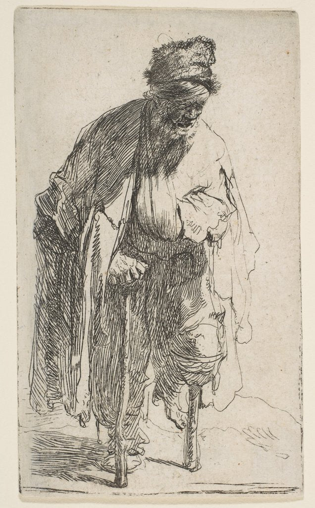 Detail of Beggar with a Wooden Leg, ca. 1630 by Rembrandt Harmensz van Rijn
