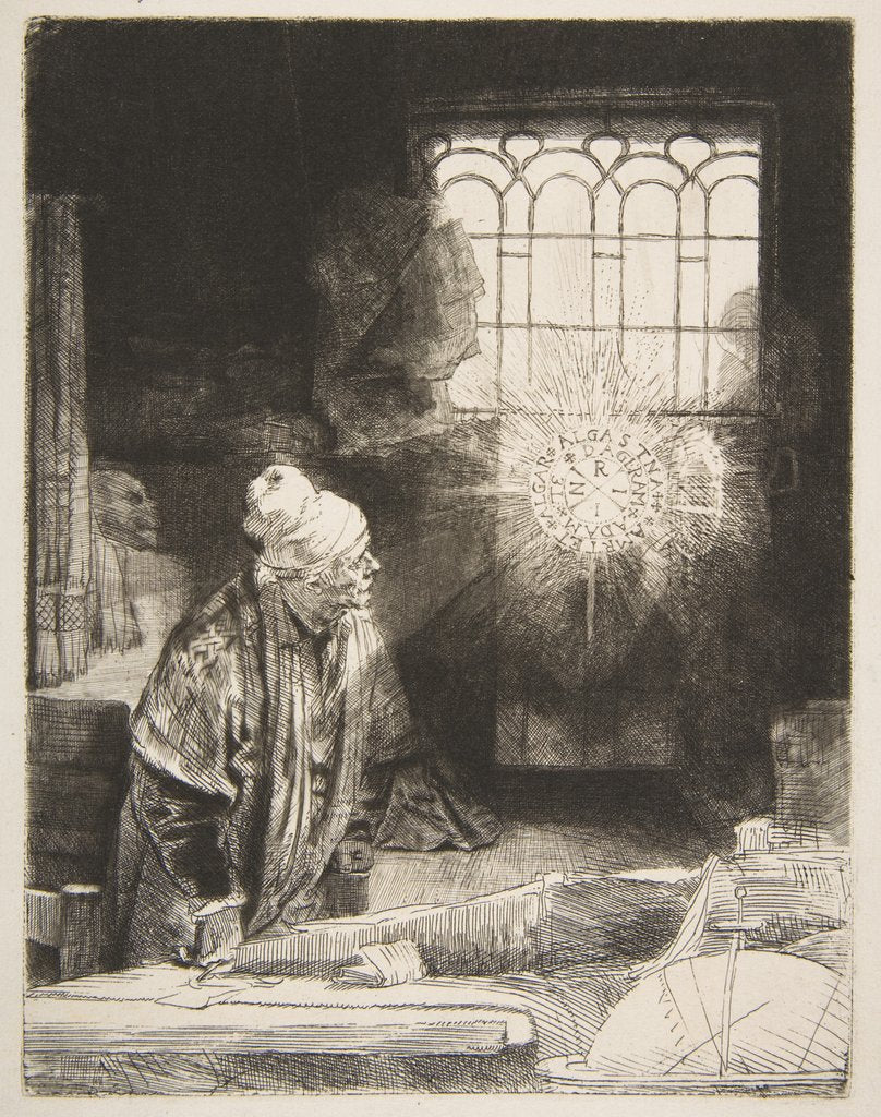 Detail of Faust, ca. 1652 by Rembrandt Harmensz van Rijn