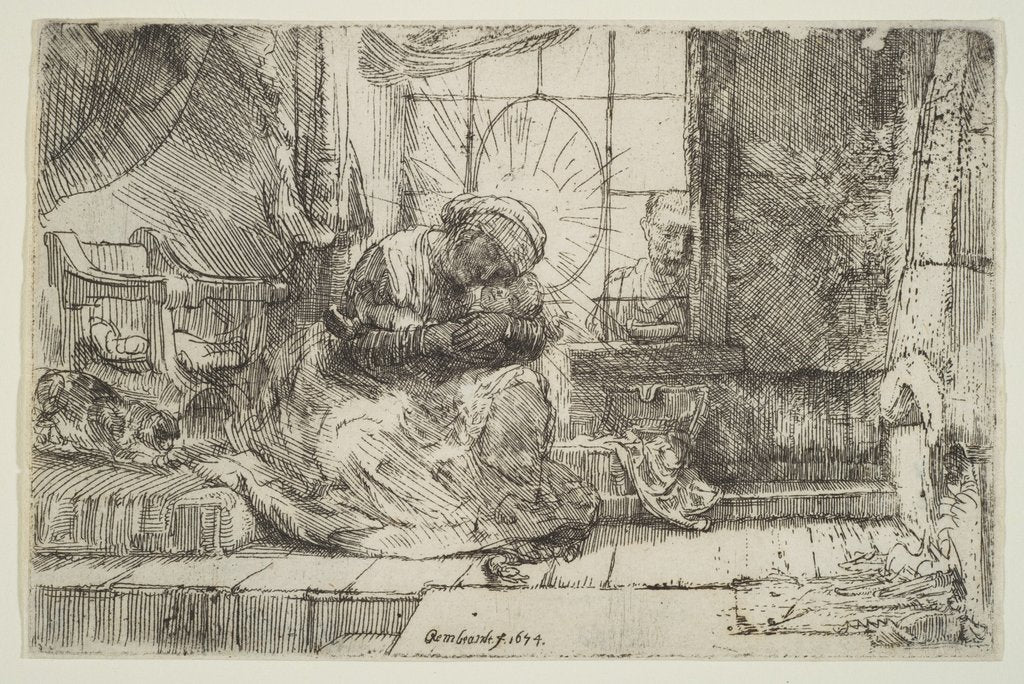 Detail of Virgin and Child with the Cat: and Joseph at the Window, 1654 by Unknown