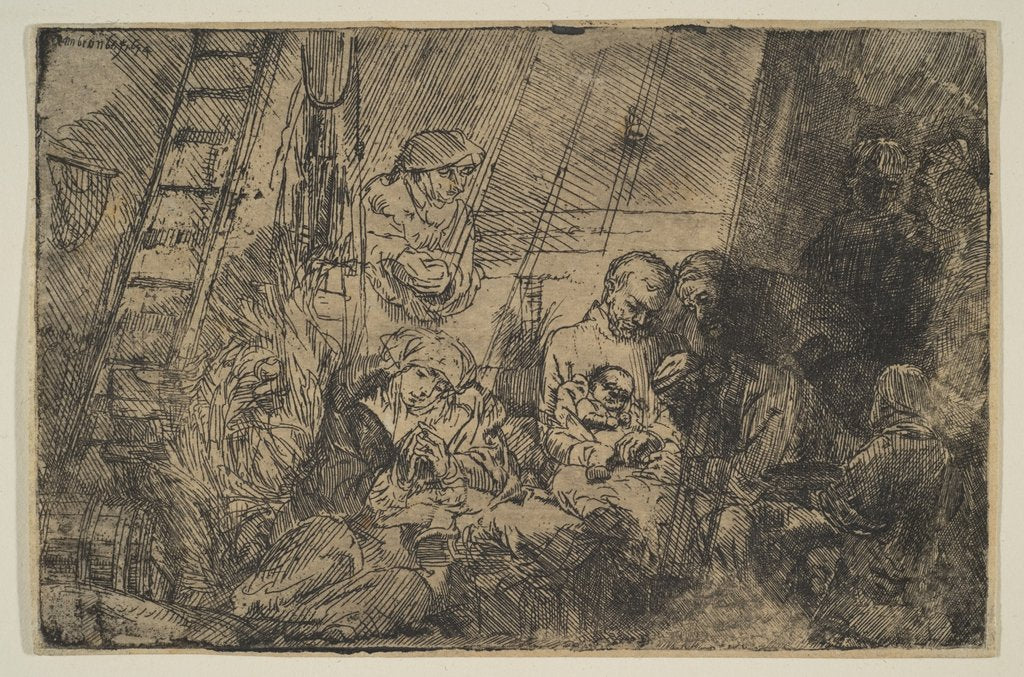 The Circumcision in the Stable, 1654 by Rembrandt Harmensz van Rijn
