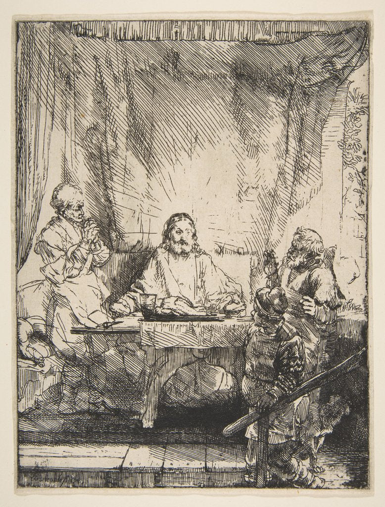 Detail of The Supper at Emmaus, 1654 by Rembrandt Harmensz van Rijn