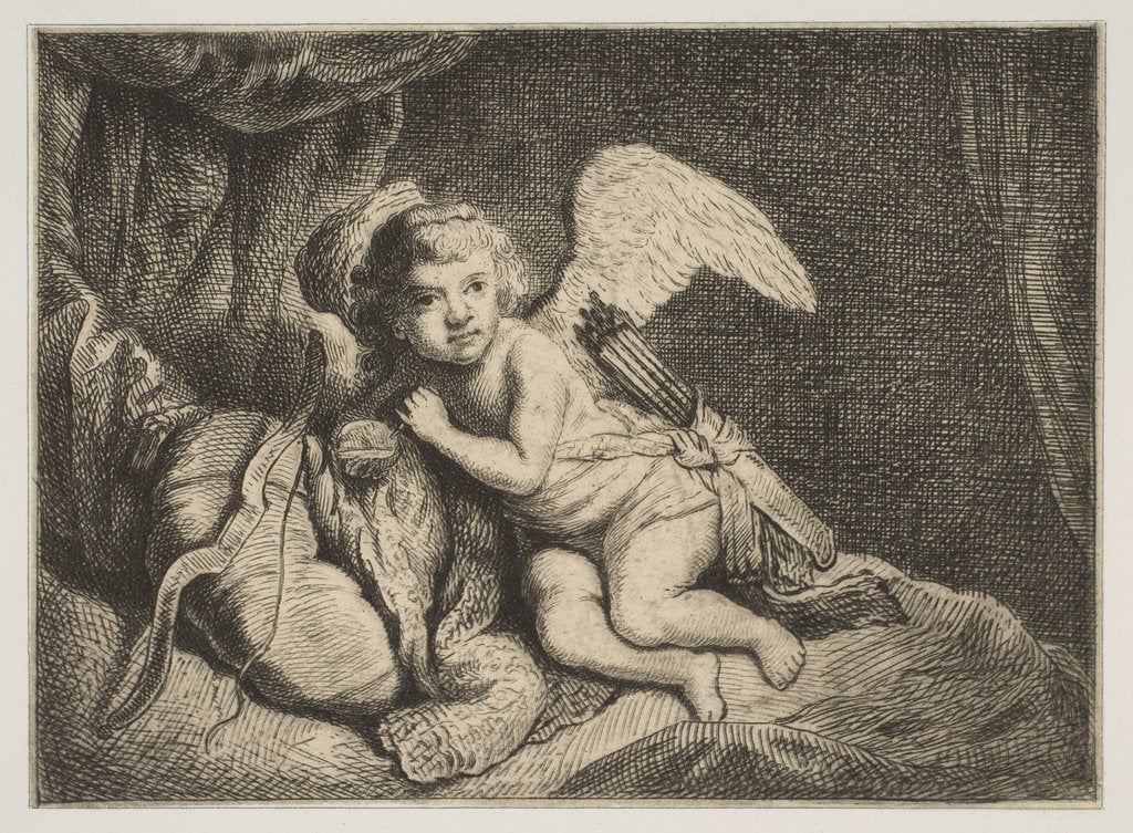 Detail of Cupid Resting by Unknown