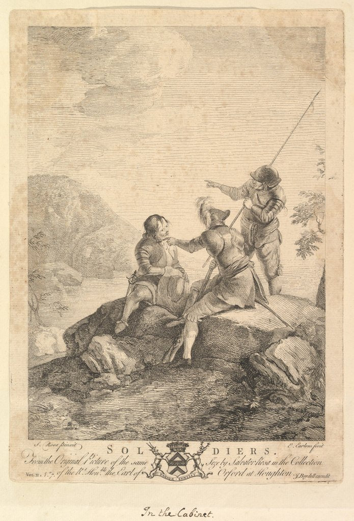 Detail of Three Soldiers, 1766-67 by Richard Earlom
