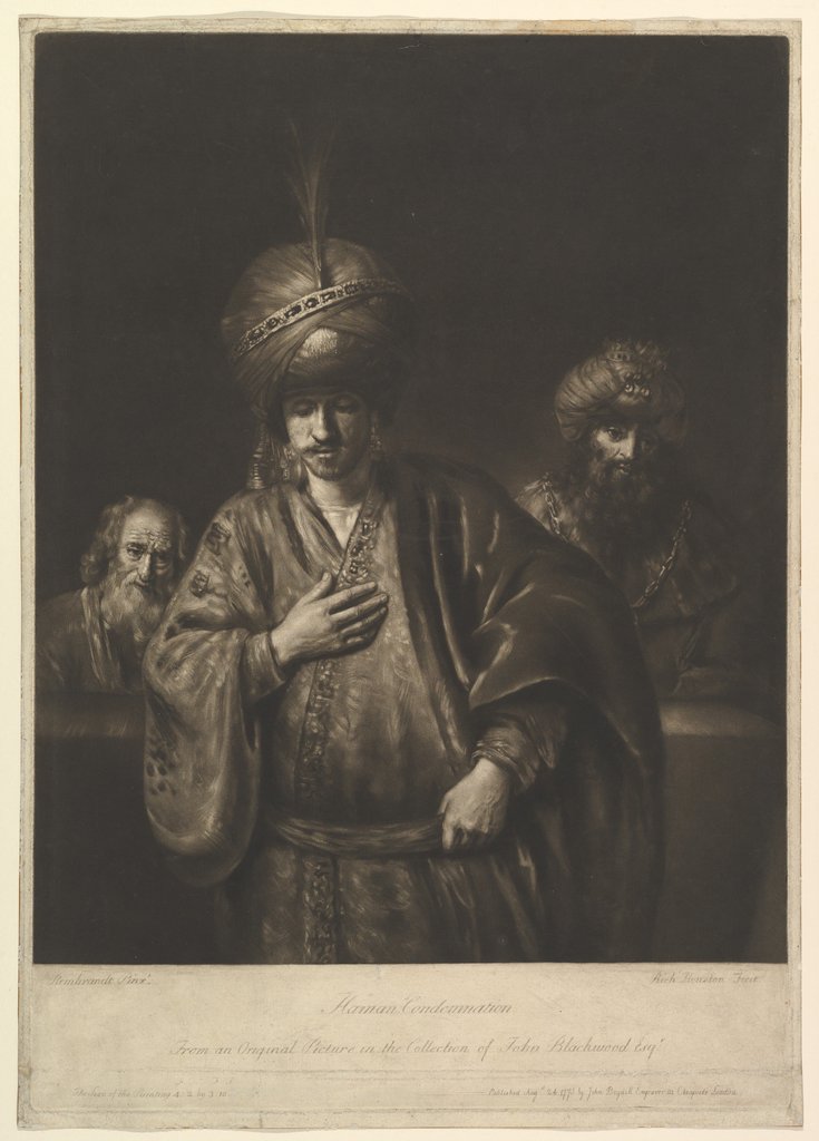 Detail of Haman's Condemnation, 1740-75 by Richard Houston