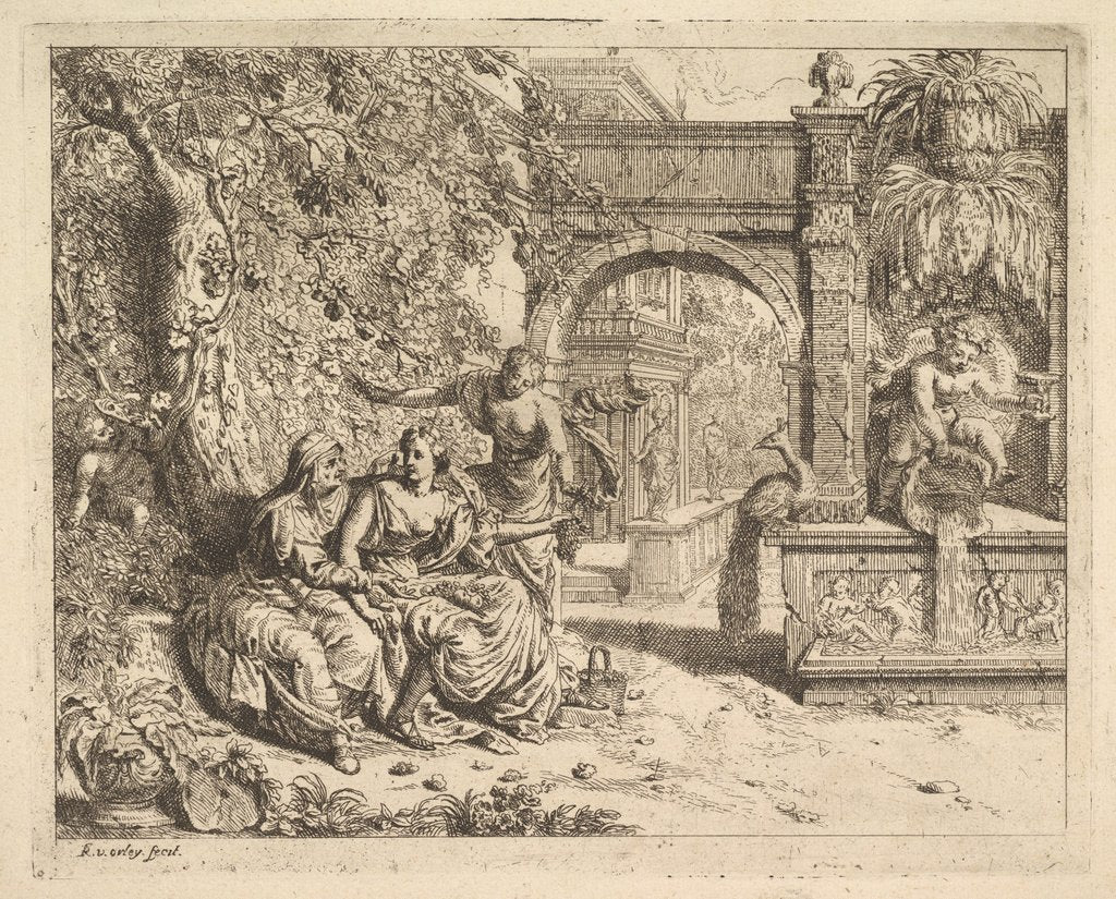Detail of Vertumnus and Pomona by Richard van Orley