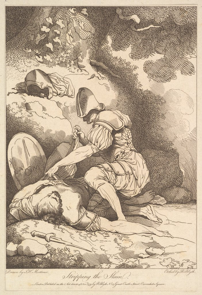 Detail of Stripping the Slain, November 15, 1779 by Robert Blyth