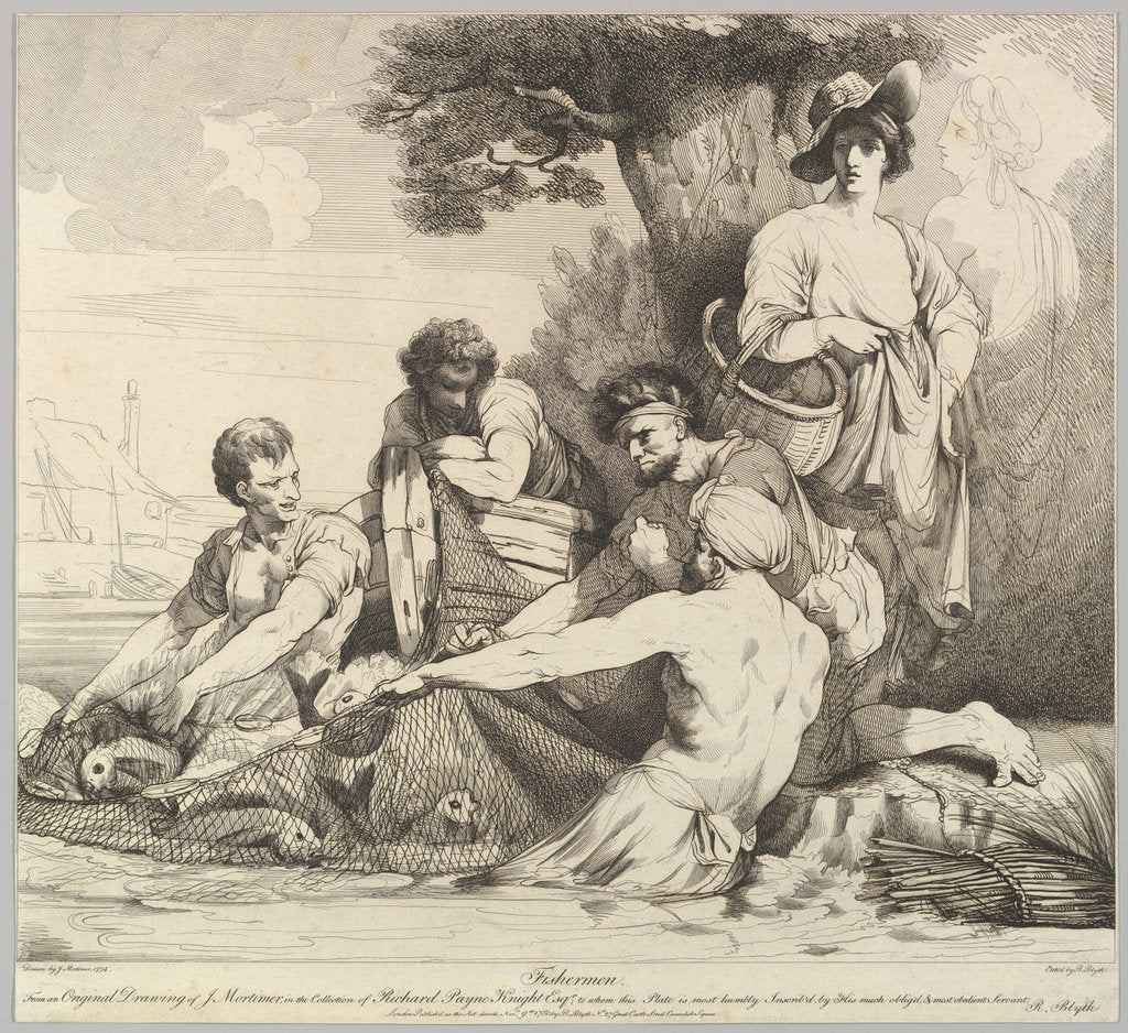 Detail of Fishermen, November 9, 1780 by Robert Blyth