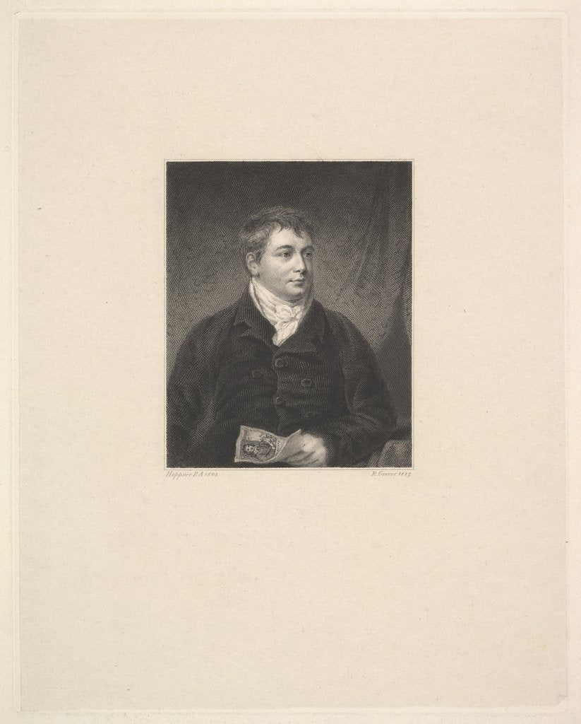 Detail of Portrait of Robert Grave, Printseller, 1827 by Robert Graves