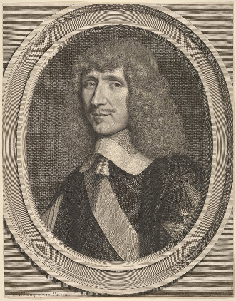 Detail of Léon-Bouthillier, Comte de Chavigny, ca. 1651 by Robert Nanteuil
