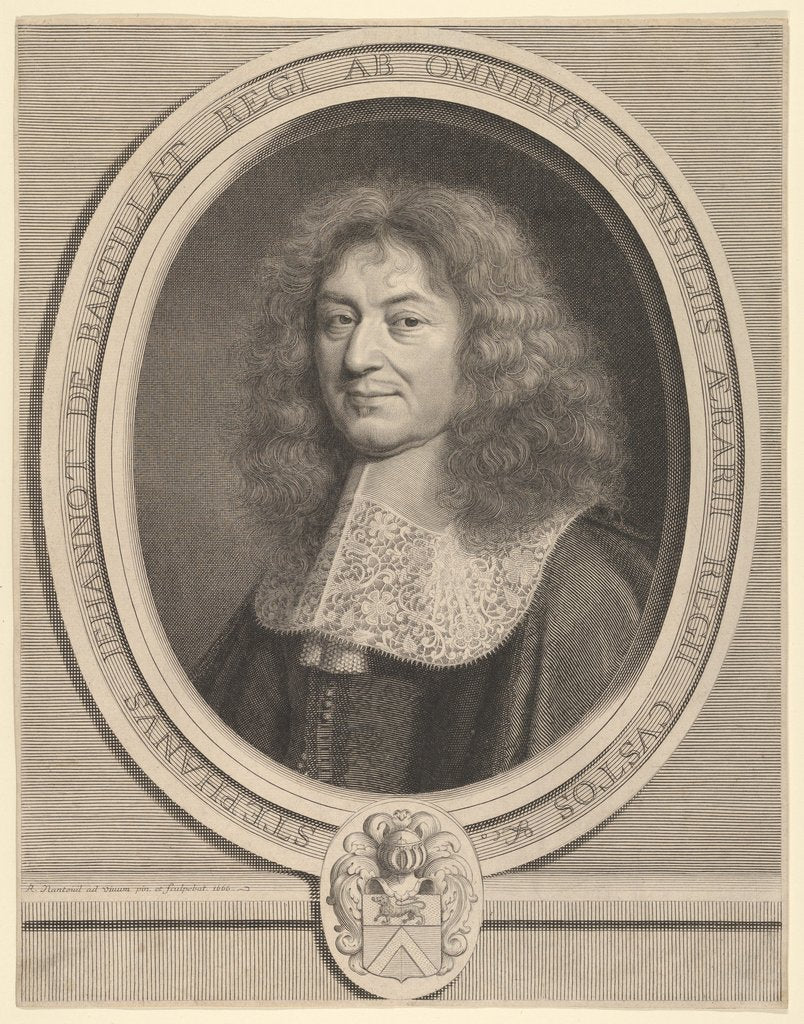 Detail of Étienne Jehannot de Bartillat, ca. 1666 by Robert Nanteuil