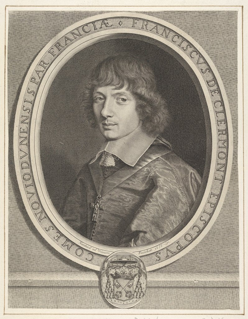 Detail of François de Clermont-Tonnerre, ca. 1655 by Robert Nanteuil