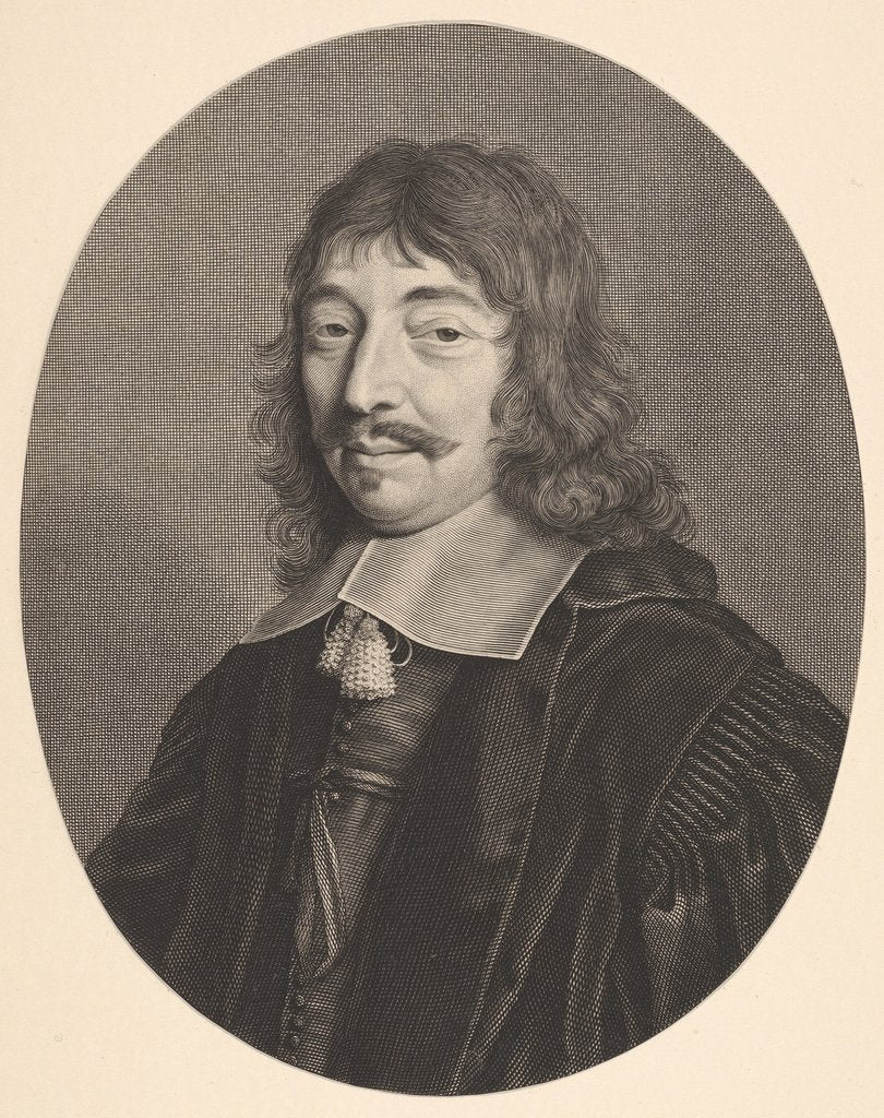 Detail of Jacques Amelot, ca. 1655 by Robert Nanteuil