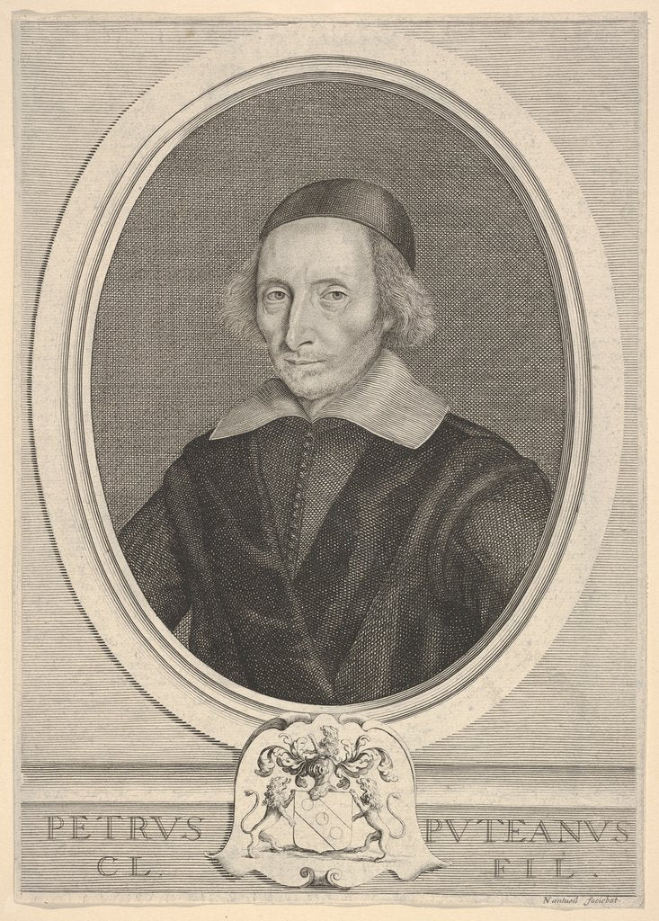 Detail of Pierre Dupuy, ca. 1648 by Robert Nanteuil