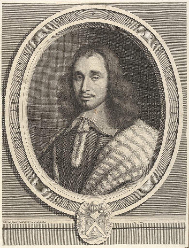 Detail of Gaspard de Fieubet, ca. 1654 by Robert Nanteuil