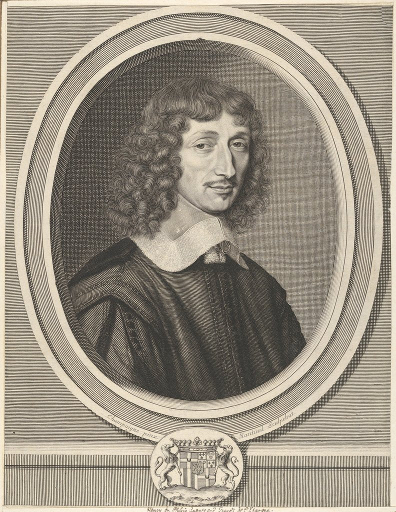 Detail of Henri de Guénégaud, ca. 1654 by Robert Nanteuil