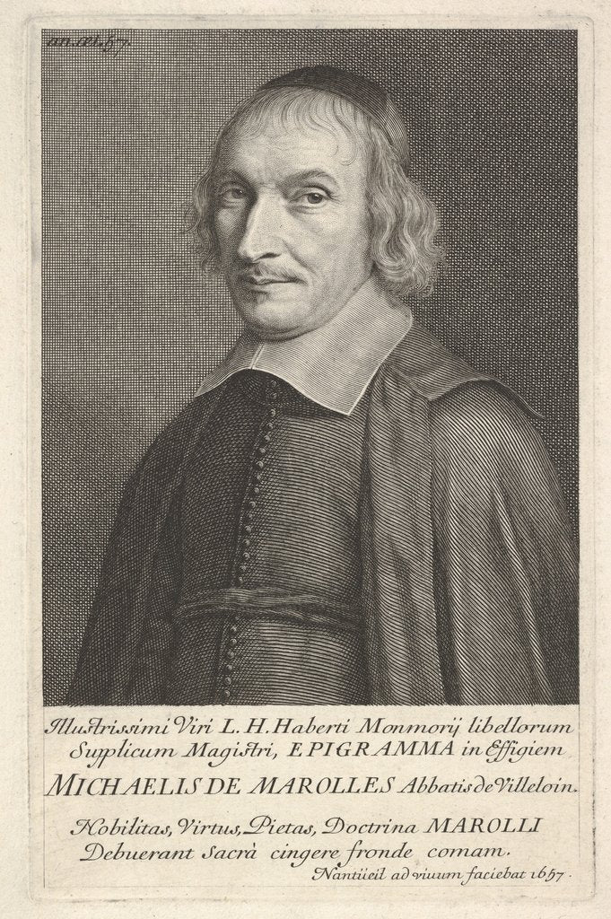 Michel de Marolles, 1657 by Robert Nanteuil