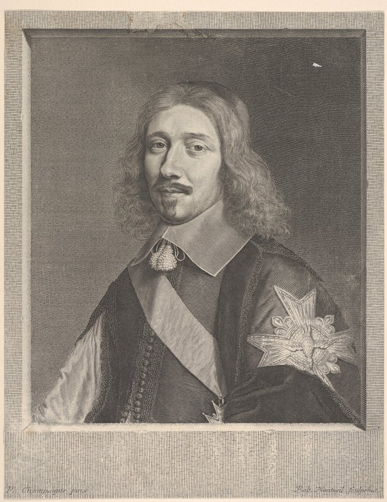 Detail of Michel IV Le Tellier, 1653 by Robert Nanteuil