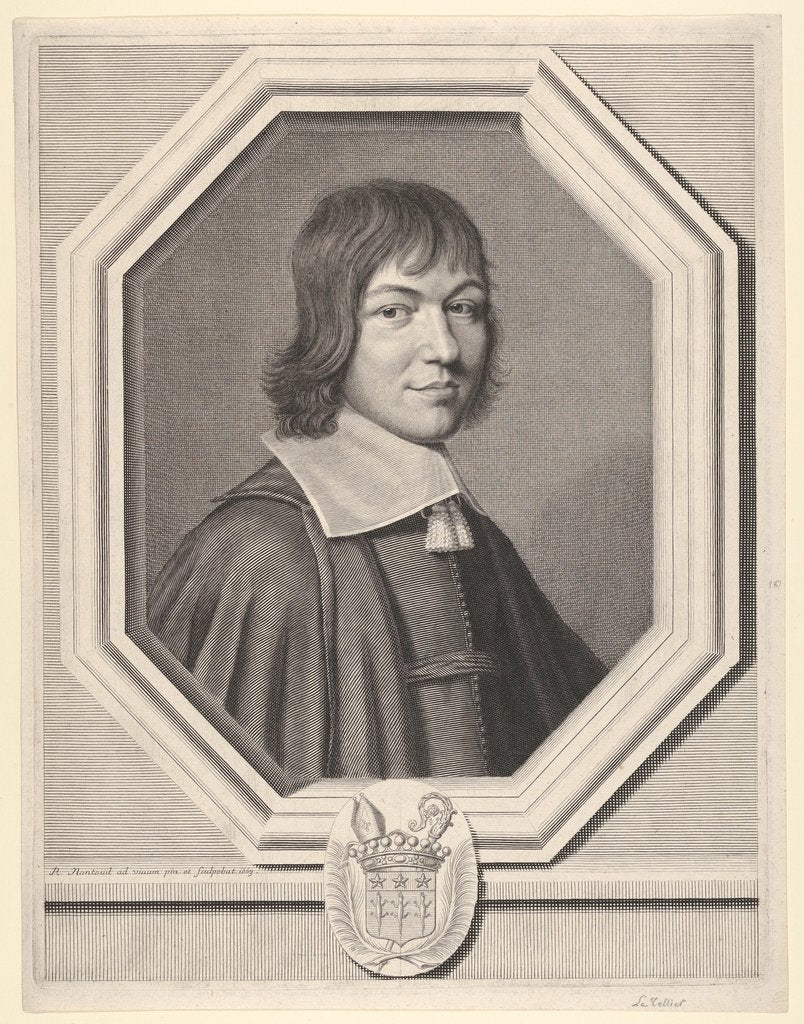 Detail of Charles-Maurice Le Tellier, 1663 by Robert Nanteuil