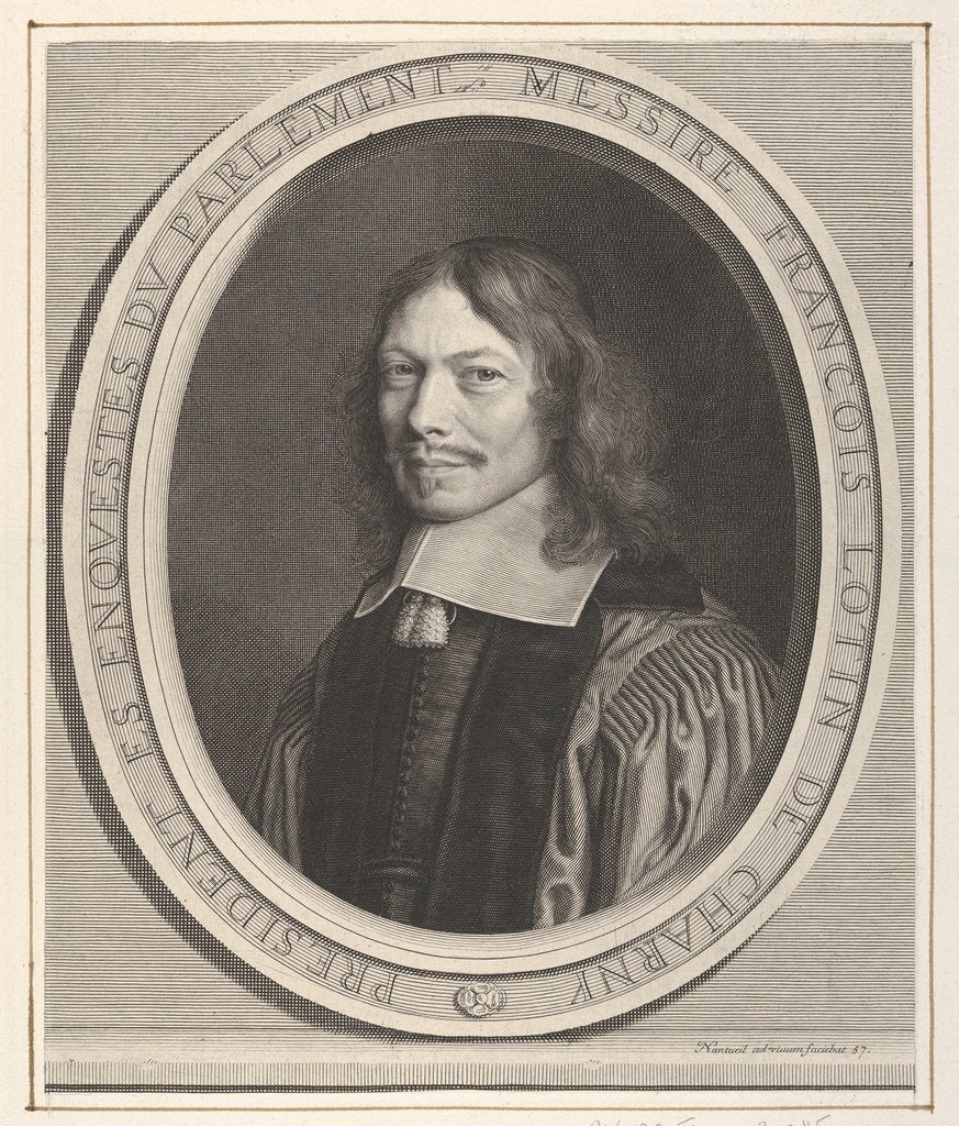 Detail of François Lotin de Charny, ca. 1657 by Robert Nanteuil