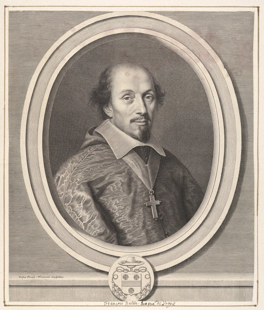 Detail of François Mallier du Houssay, ca. 1656 by Robert Nanteuil
