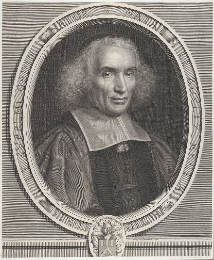 Detail of Noël Le Boultz, ca. 1671 by Robert Nanteuil