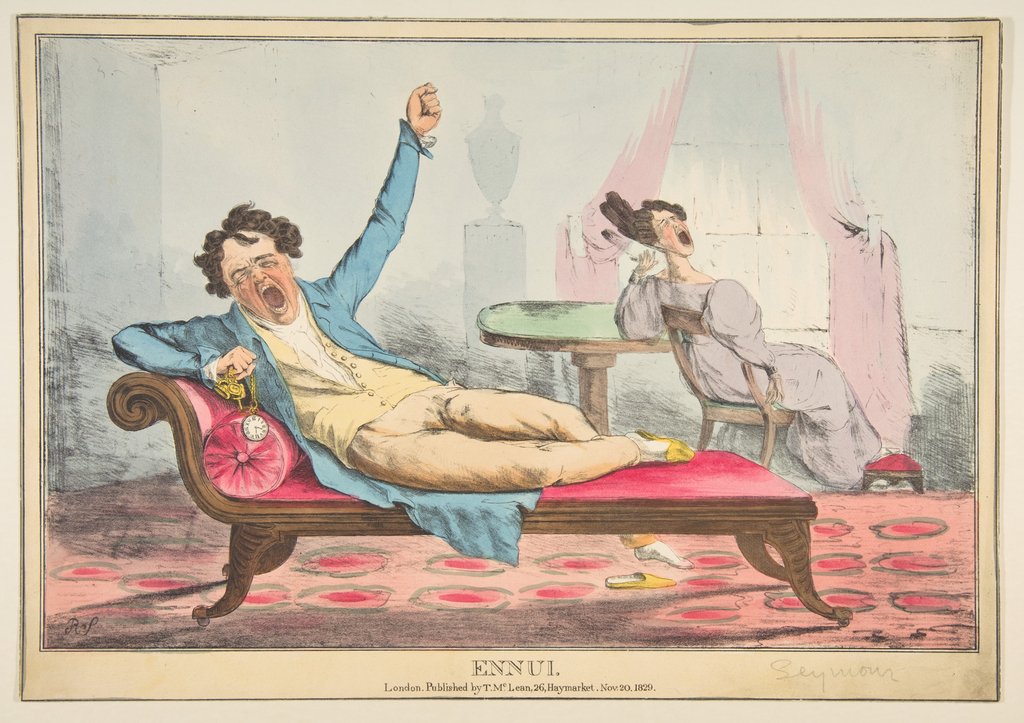 Detail of Ennui, November 20, 1829 by Robert Seymour