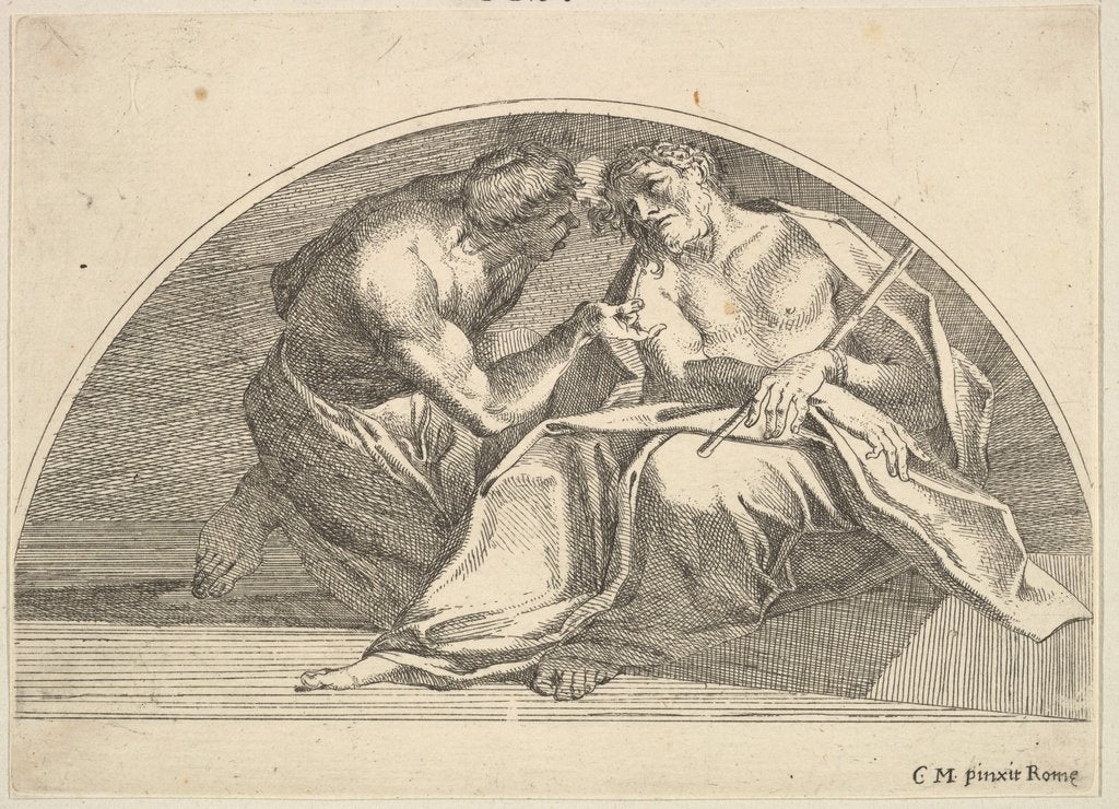 Detail of Mocking of Christ, 1680-1743 by Robert van Audenaerde
