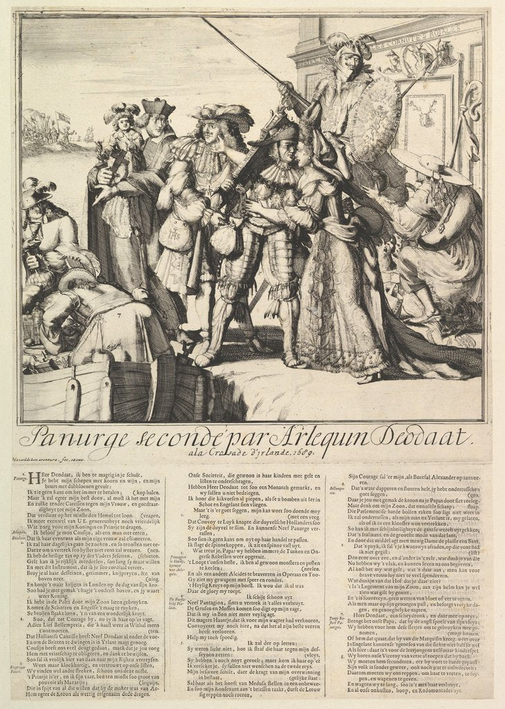 Detail of Panurge secondé by Romeyn de Hooghe