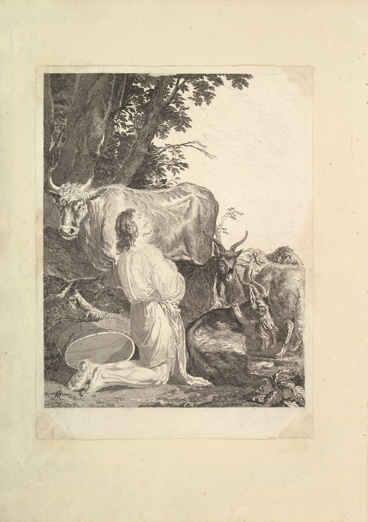 Detail of The Prodigal Son, 1781 by Simon François Ravenet