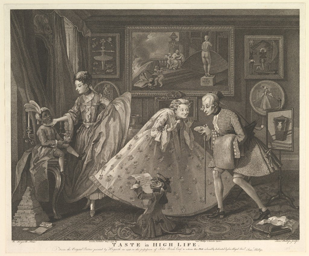 Detail of Taste in High Life, May 1, 1798 by Samuel Phillips