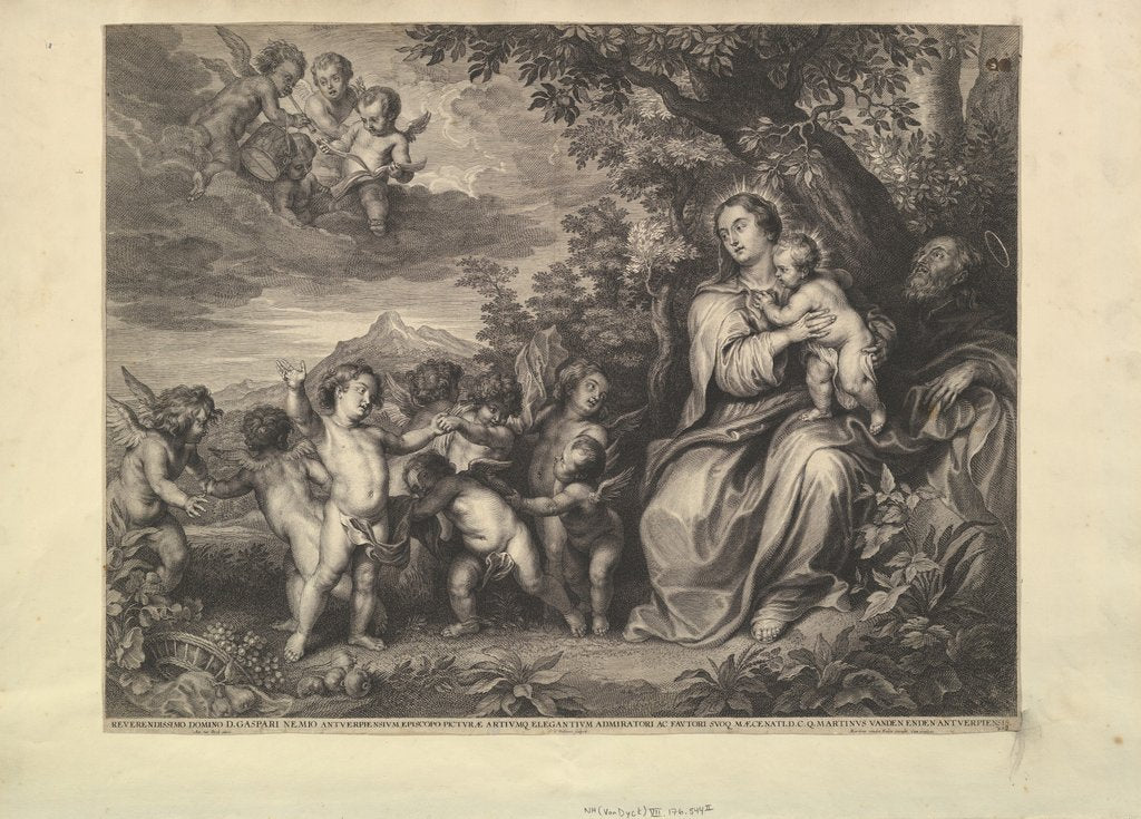 Detail of Rest on the Flight into Egypt, 1650-59 by Boetius Adams Bolswert